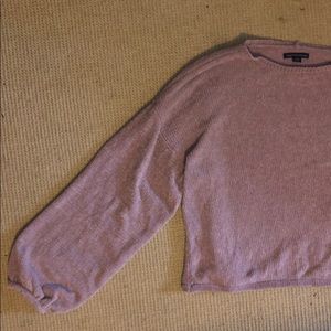 cropped loose sleeved sweater